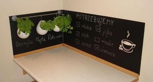 Gekkofix Tablica Samoprzylepna Folia Okleina KREDOWA CZARNA 67,5x50cm L3 + Kreda 2