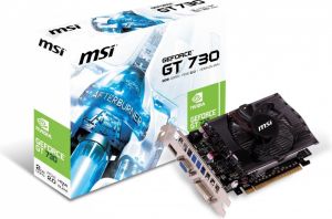 Karta graficzna MSI GeForce GT 730 2GB DDR3 (128 Bit), D-Sub, DVI, HDMI (N730-2GD3V1) 1