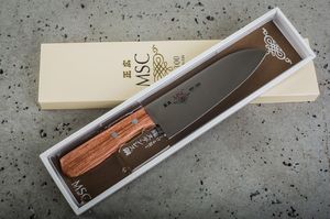 Masahiro Nóż MSC Santoku 165mm [11051] uniwersalny 6