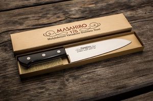 Masahiro Nóż Masahiro BWH Santoku 175mm [14023] uniwersalny 1