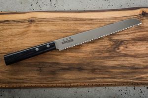 Masahiro Nóż Sankei Bread 210mm czarny [35846] uniwersalny 3