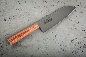Masahiro Nóż Masahiro Sankei Santoku 165mm brązowy [35921] uniwersalny 3