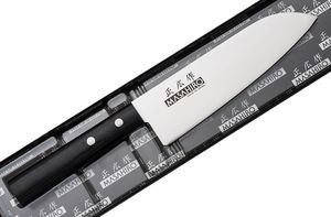 Masahiro Nóż Masahiro Sankei Santoku 165mm czarny [35841] uniwersalny 5