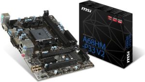 Płyta główna MSI A68HM-P33 v2, FM2+, AMD A68X, 2xDDR3, GbLAN, mATX (A68HM-P33 v2) 2