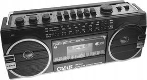 Radioodtwarzacz Magnetofon, Odtwarzacz MP3 z USB, SD z funkcją radio FM - Kaseciak Jamnik 6