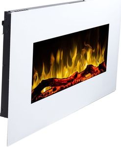 Aflamo Kominek Elektryczny Ścienny Albion 33 Biały 84 cm 3