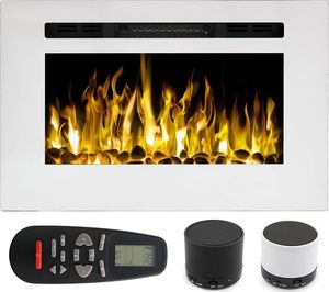 Aflamo AFLAMO Kominek Elektryczny Ścienny MAJESTIC 26 Biały (66 cm) 1