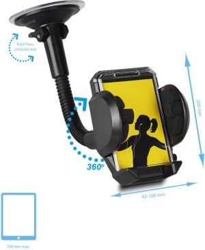 Whitenergy Uchwyt zaciskowy do samochodu 09601 3