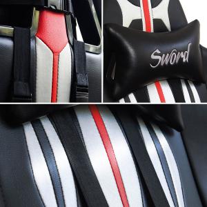 Fotel Warrior Chairs Sword Red 6