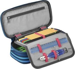 Piórnik Coocazoo COOCAZOO przybornik "PencilDenzel", Zebra Stripe Blue 2