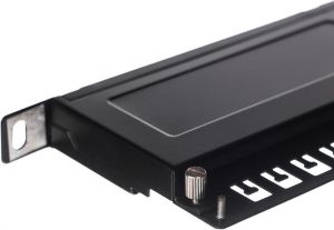 NetRack Patch panel 19" 0,5U 24-porty Kat. 5e FTP (104-12) 4