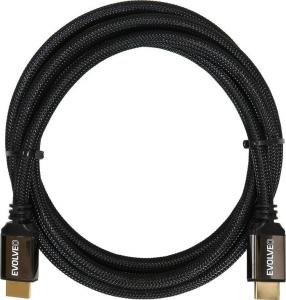 Kabel Evolveo HDMI - HDMI 3m czarny (XXTR3M2.1) 1