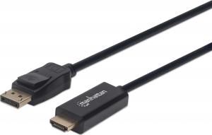 Kabel Manhattan DisplayPort - HDMI 1.8m czarny (152679) 1