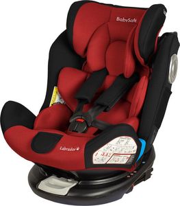 Fotelik samochodowy BabySafe Labrador 0-36 Red Black 1