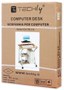 Biurko Techly Brązowe 70 cm x 50 cm 4