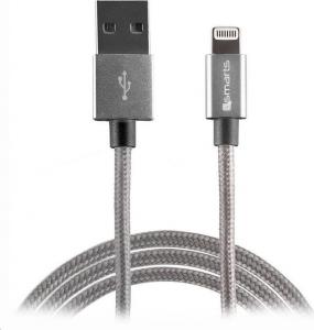 Kabel USB 4smarts USB-A - Lightning 2 m Srebrny (MP468605) 1