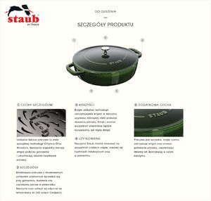 Patelnia STAUB Żeliwna 28cm 2