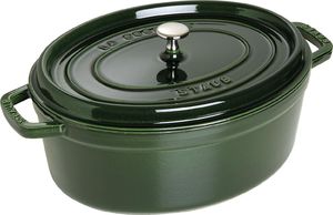 STAUB Garnek STAUB żeliwny owalny 6.7 ltr zielony uniwersalny 1