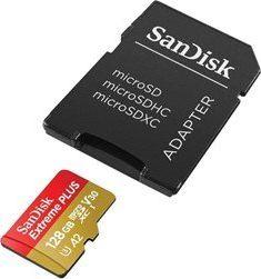 Karta SanDisk Extreme Plus MicroSDXC 128 GB Class 10 UHS-I/U1 A2 V30 (SDSQXBZ-128G-GN6MA) 1