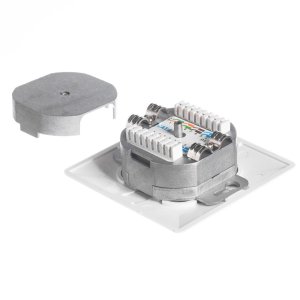 NetRack gniazdo kompletne podtynkowe 2xRJ45 8p8c UTP Cat6 ( 106-24 ) 5