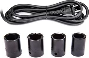 Klucz udarowy Powermat Elektryczny klucz udarowy 720NM 1/2" 2000W + 4 nasadki 5