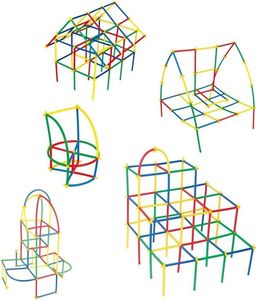 Klocki Słomki Konstrukcyjne Patyczki Zestaw 700el. 11