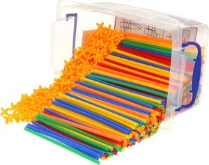 Klocki Słomki Konstrukcyjne Patyczki Zestaw 700el. 7