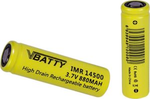 CR123 Akumulator żółte MR14500 800mAh 2 szt. 1