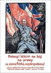 Plakat A3 - Polacy! Idźcie Na Bój Na Prawy Za Ziemię Polską A3-gplak1920-017 1