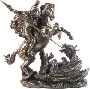 Veronese figurka Św Jerzy Na Koniu Zabijający Smoka Veronese (wu75858a4) 1