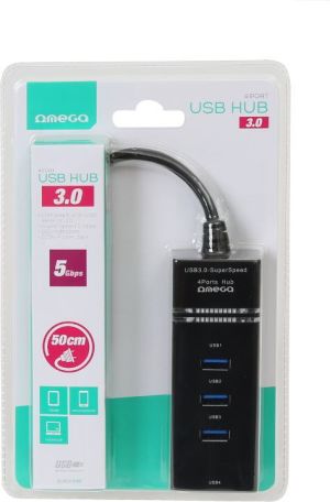 HUB USB Omega 4x USB-A 3.0 (42462) 3