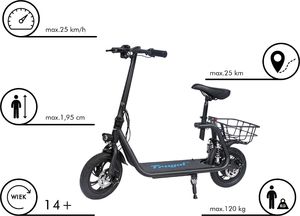 Hulajnoga elektryczna Frugal Hulajnoga elektryczna czarna (FRUGAL SPIRIT) 8