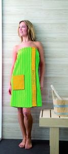 Gozze Gzze, Bawełniany sarong dla kobiet kolor jasny zielony/ żółty,Gzze 1