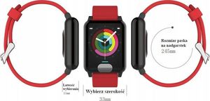 Smartband Bakeeley E04 Fit Granatowy 9