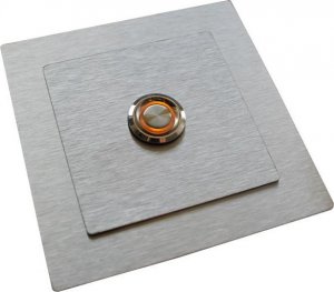 MT3CH Przycisk dzwonka do domofonu wyjścia wejścia furtki bramy drzwi Stal LED 9/12/24/230V 10x10 kwadrat INOX nierdzewny 8