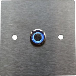 MT3CH Przycisk dzwonka do domofonu wyjścia wejścia furtki bramy drzwi Stal LED 9/12/24/230V 10x10 kwadrat INOX nierdzewny 4