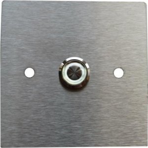 MT3CH Przycisk dzwonka do domofonu wyjścia wejścia furtki bramy drzwi Stal LED 9/12/24/230V 10x10 kwadrat INOX nierdzewny 9