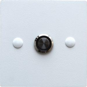 MT3CH Przycisk dzwonka do domofonu wyjścia wejścia furtki bramy drzwi Stal LED 9/12/24/230V 10x10 kwadrat czarny 1
