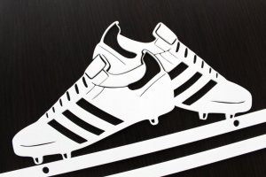 MT3CH Duży solidny metalowy wieszak na medale medalówka PIŁKA NOŻNA PIŁKARZ FOOTBALL czarny 13