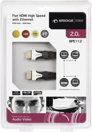 Kabel Bridge Connect HDMI - HDMI 2m czarny (BPE112) 2