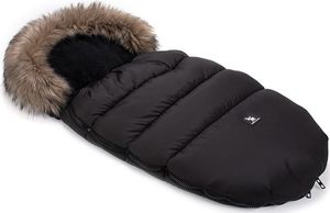 Cottonmoose Śpiworek zimowy Moose z futerkiem czarny 1