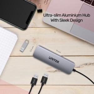 HUB USB Unitek 1x microUSB  + 4x USB-A 3.1 Gen1 (H1107A) 5