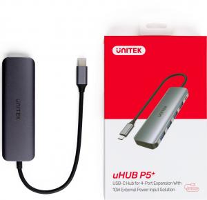 HUB USB Unitek 1x microUSB  + 4x USB-A 3.1 Gen1 (H1107A) 9