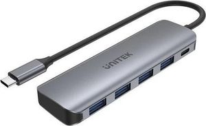 HUB USB Unitek 1x USB-C  + 4x USB-A 3.1 Gen1 (H1107B) 1