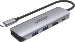 Stacja/replikator Unitek 2x USB 3.1, PD 100W, SD/microSD, HDMI (H1107D) 1