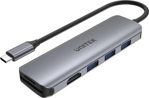 Stacja/replikator Unitek 3x USB 3.1 Gen 1, HDMI, SD/microSD (H1107F) 1
