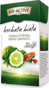 Big Active Herbata Big - Active biała z tajską cytryną i kwiatem granatu 20 torebek - 4szt. 1