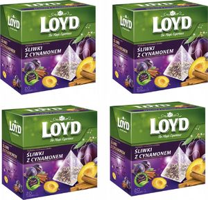 LOYD LOYD Herbata Śliwka z Cynamonem 80 torebek piramidki 1