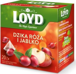 LOYD LOYD Herbata Dzika Róża z Jabłkiem 20 torebek piramidki 1