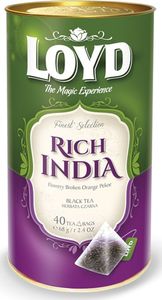 LOYD Herbata LOYD Rich India piramidki - 40 torebek w puszce 1